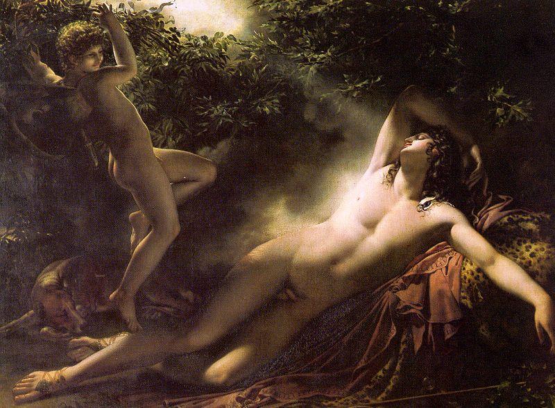 Anne-Louis Girodet-Trioson Endymion Asleep France oil painting art